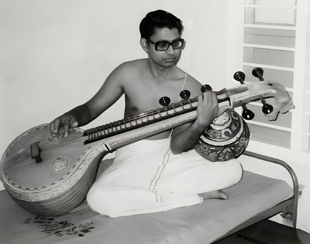 Young Krishnan with the veena